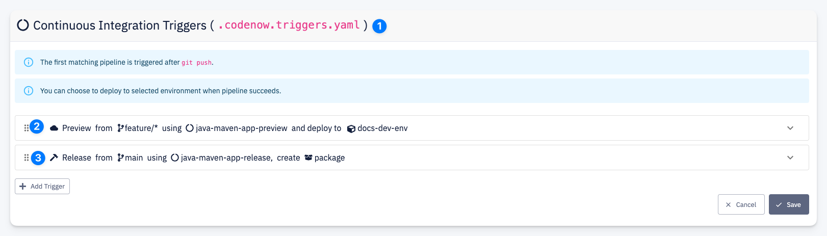 CI Triggers