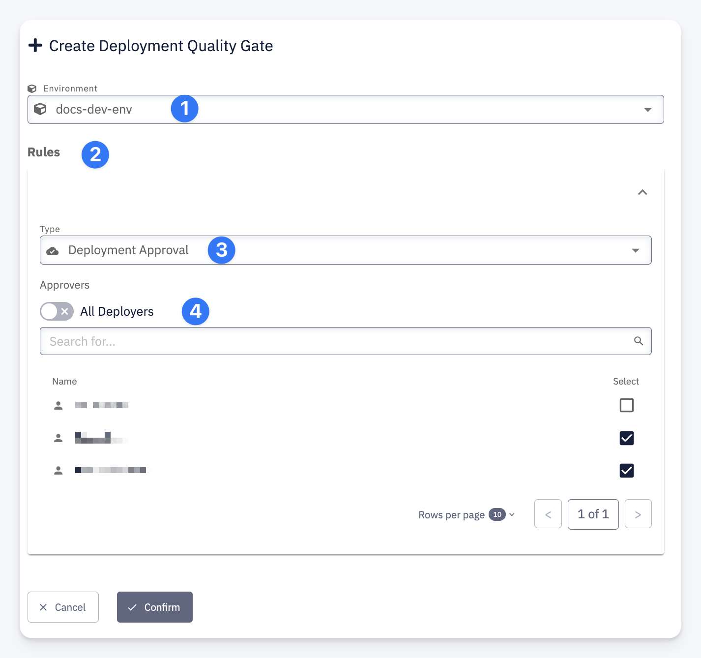 Create Deployment Quality Gate