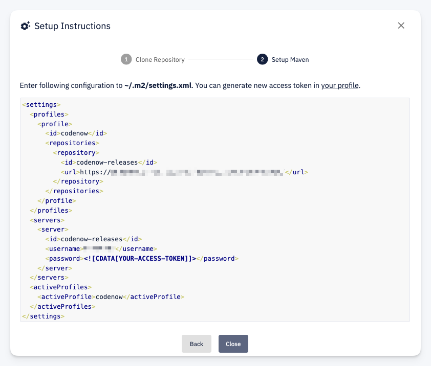 Setup instructions — Setup Maven