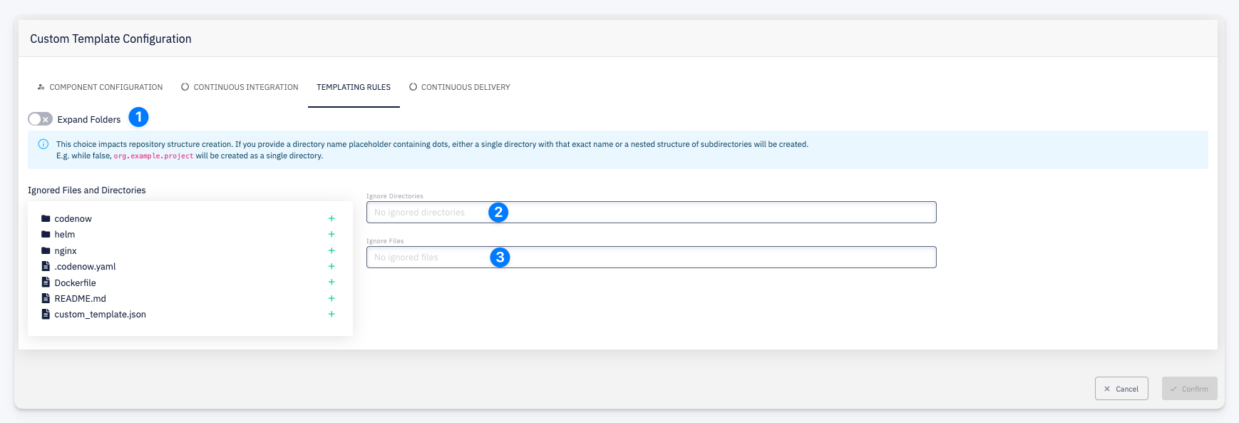 Edit Templating Rules