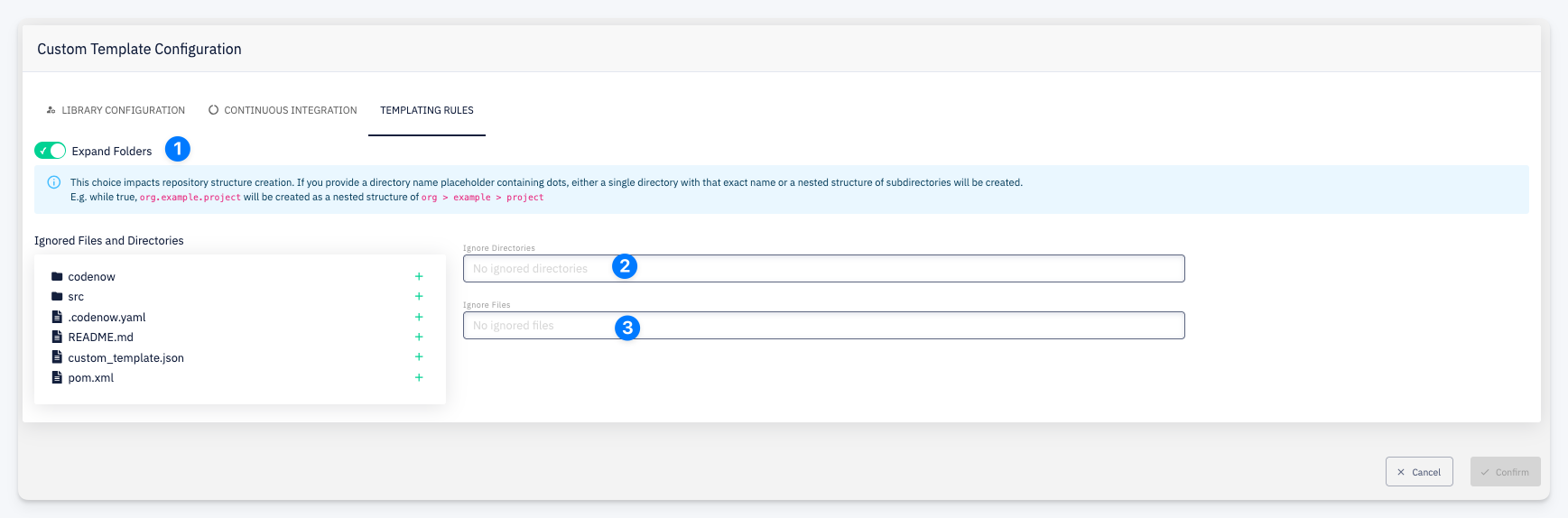 Edit Templating Rules